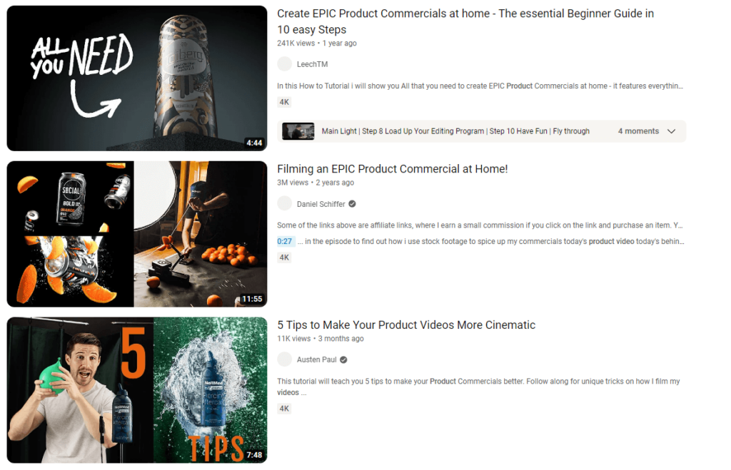 clickable thumbnails examples